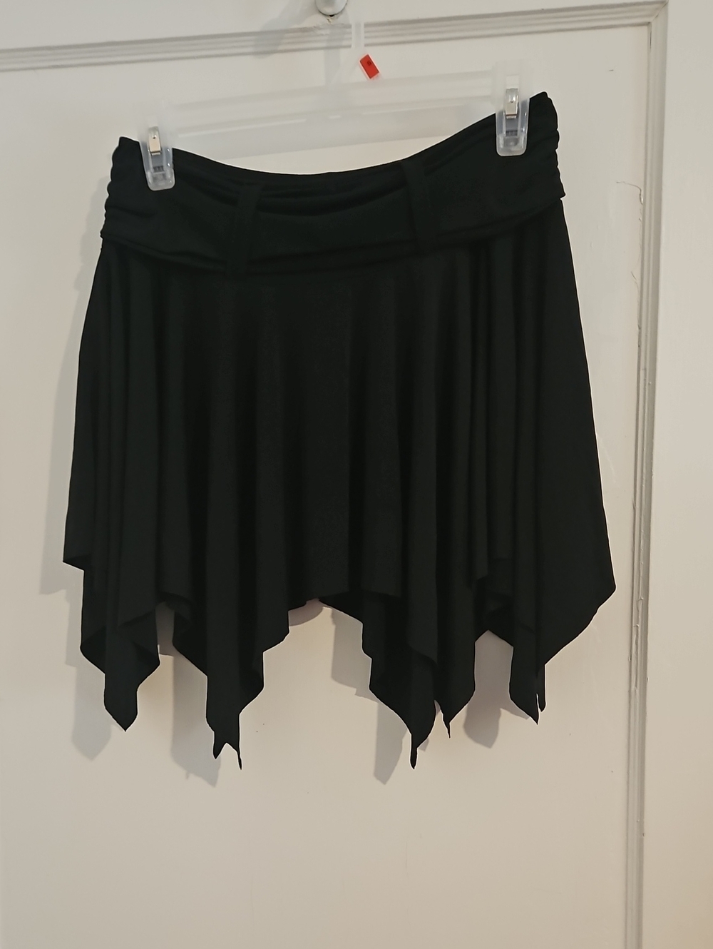 Hot Kiss Black Asymmetrical Handkerchief Hem Skirt Size Medium